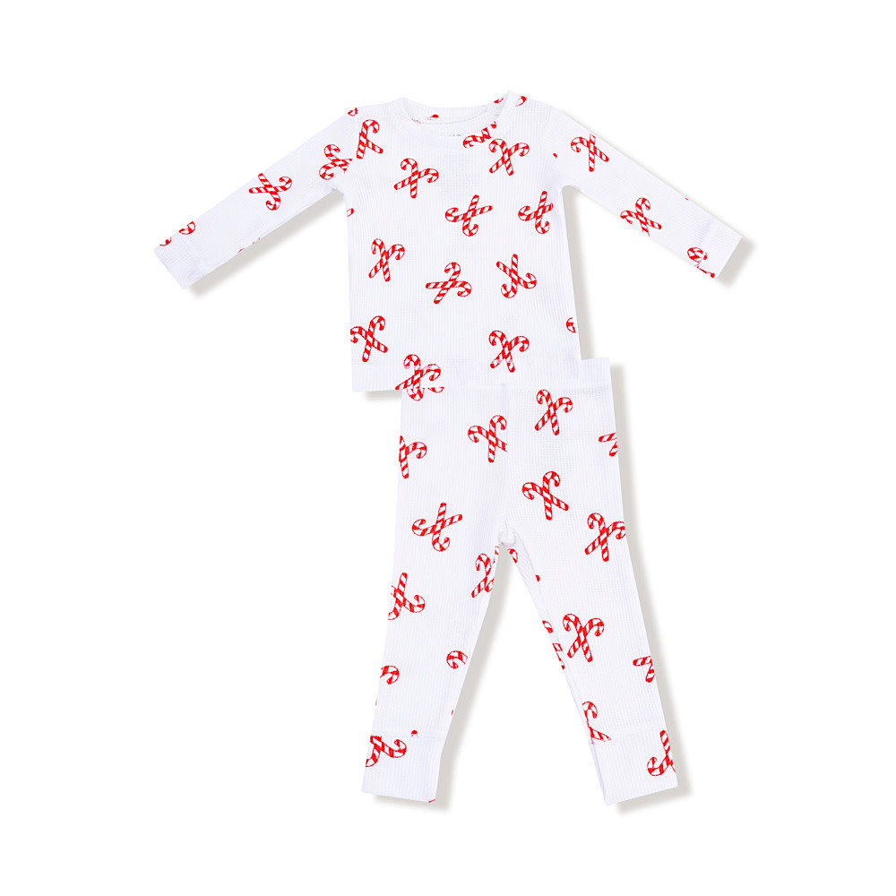 Angel Dear Angel Dear Long Sleeve Loungewear Set - Candy Canes