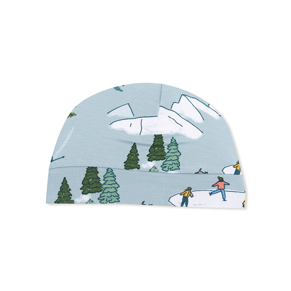 Angel Dear Beanie Hat - Winter Fun Skier Grey Mist 0-3M