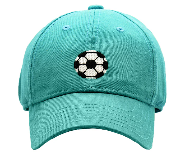 Harding Lane Harding Lane Kids Baseball Hat - Soccer Ball - Sea Blue