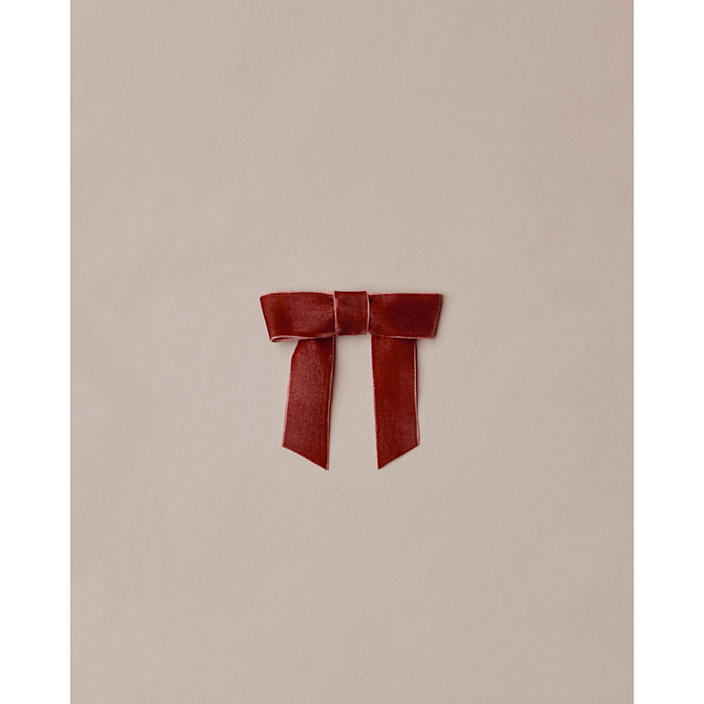 Noralee Velvet Bow - Ruby