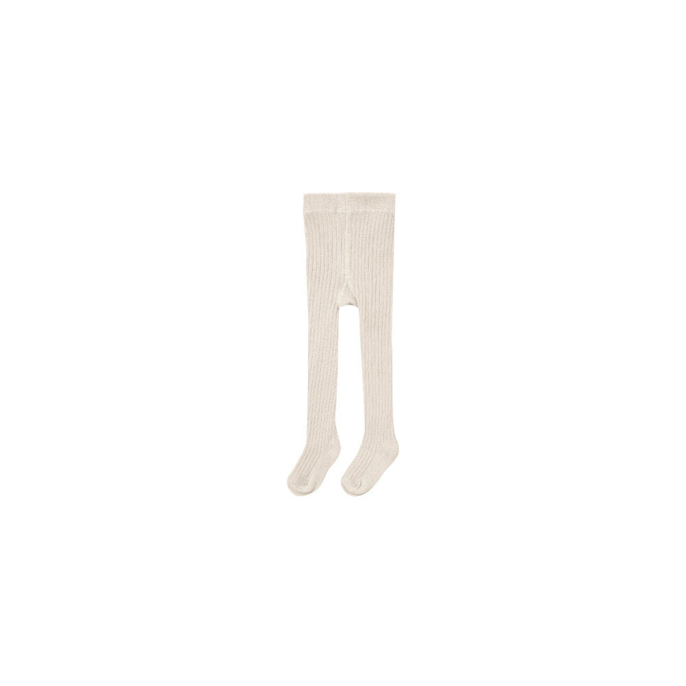 Rylee + Cru Rylee + Cru Ribbed Tights - Natural 6-12M