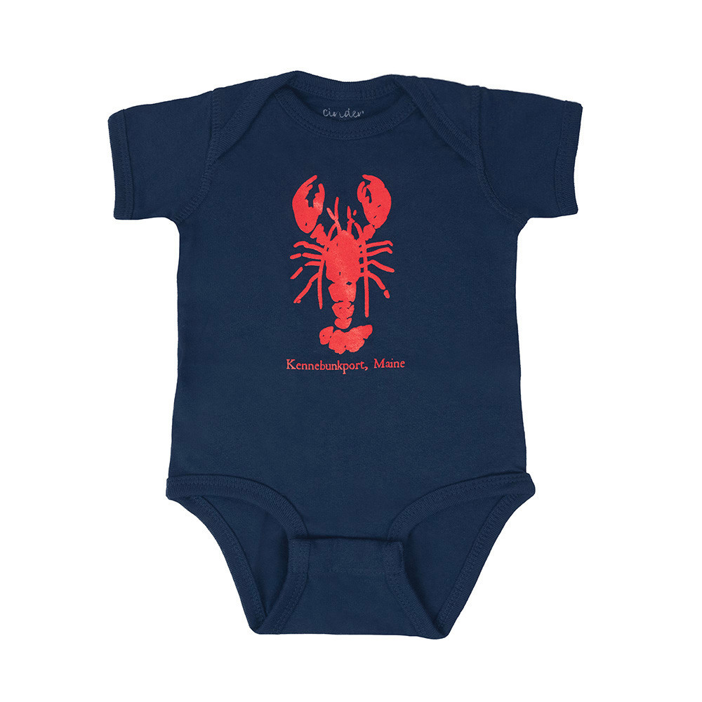 cinder + salt Cinder + Salt Onesie - Kennebunkport Lobster