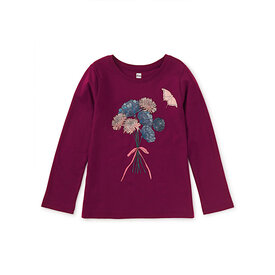 Tea Collection Tea Collection Butterfly Bouquet Graphic Tee - Cosmic Berry