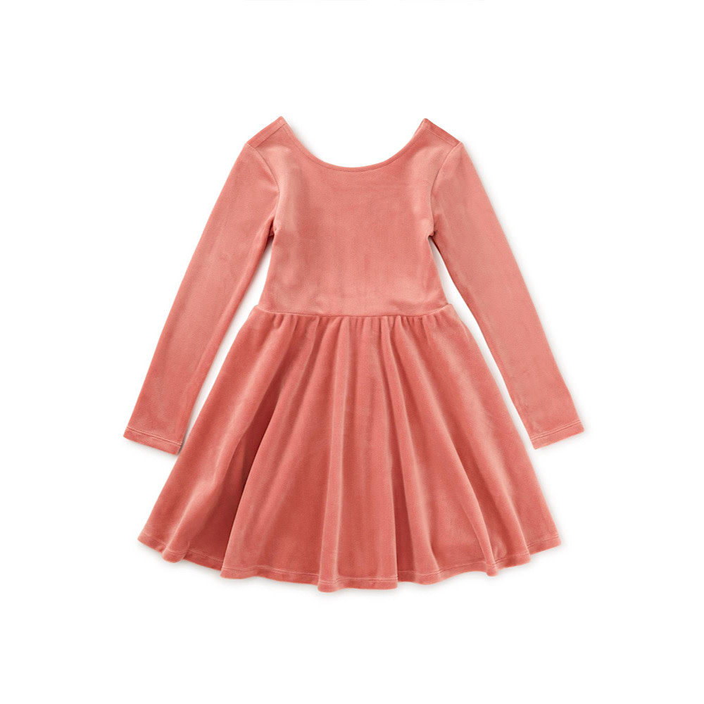 Tea Collection Tea Collection Velour Ballet Dress - Mauveglow