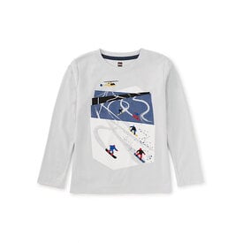 Tea Collection Tea Collection Ski Slopes Graphic Tee - Ice