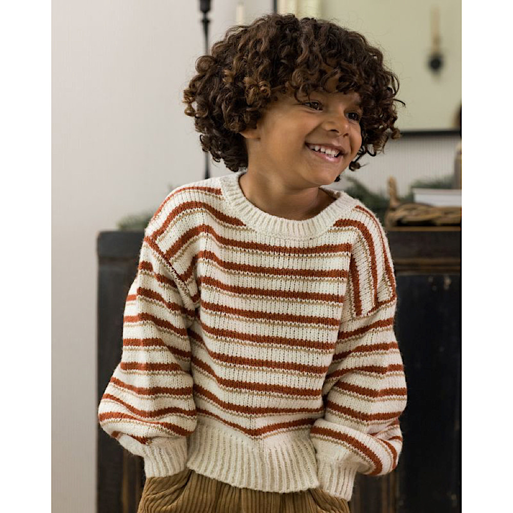 Rylee + Cru Aspen Sweater - Ruby Stripe