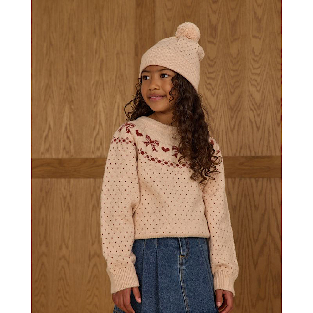 Rylee + Cru Fair Isle Sweater - Bows