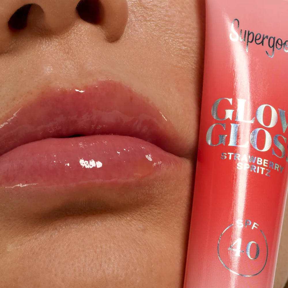 Supergoop Glow Gloss SPF 40 Lip Balm - Strawberry Spritz