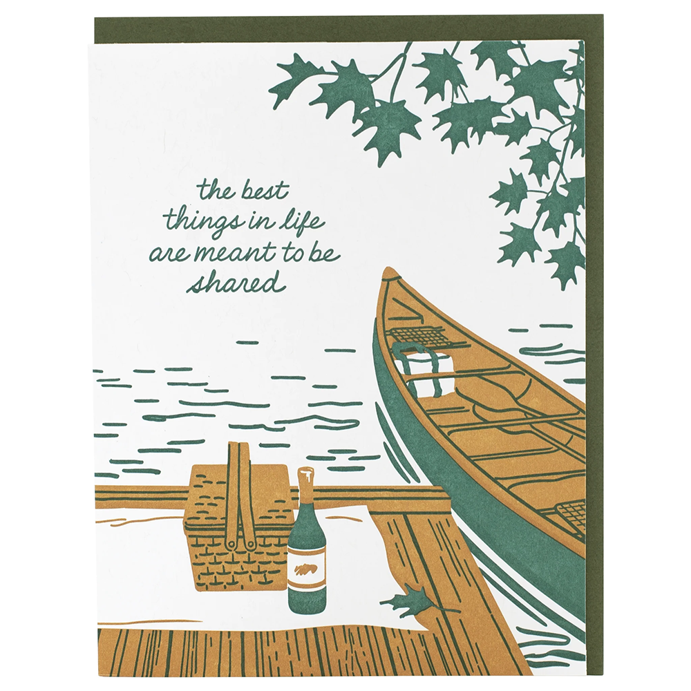 Smudge Ink - Canoe For Two Card