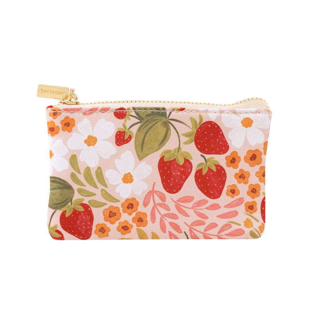 Elyse Breanne Design Coin Pouch - Strawberry Patch
