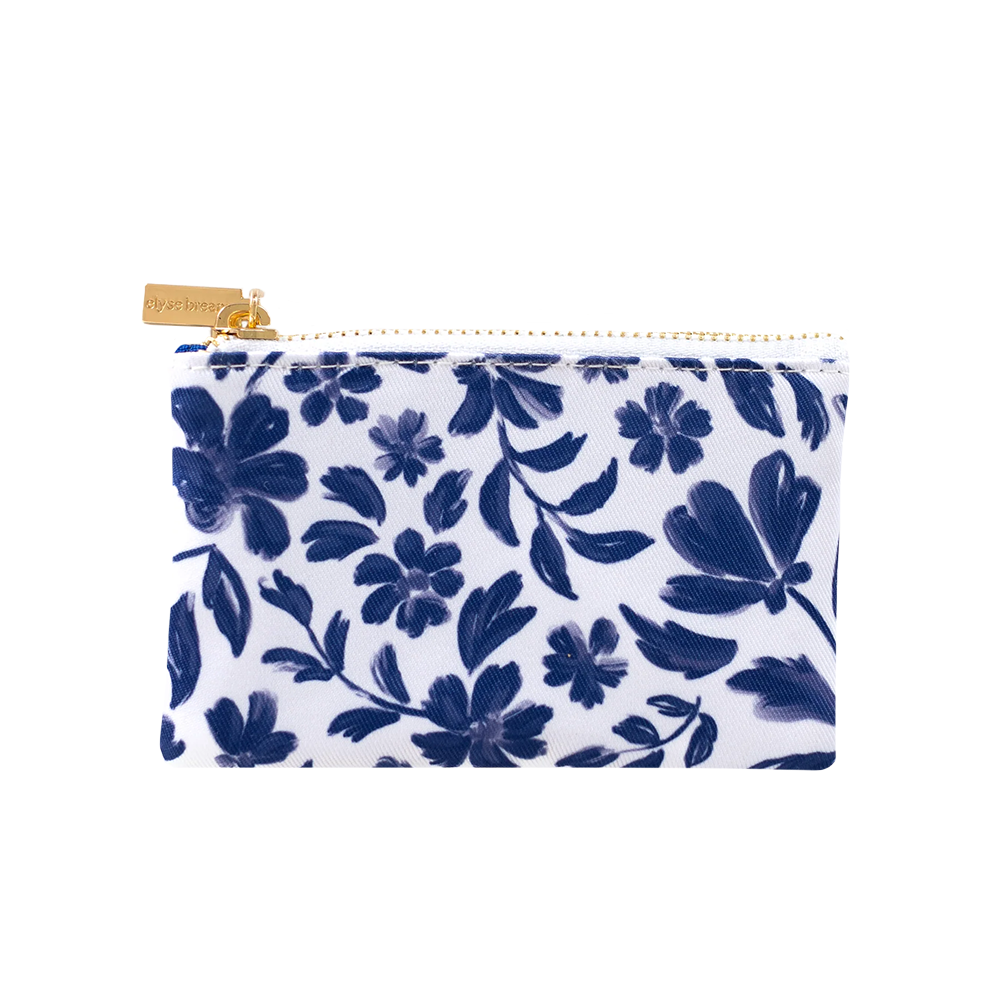 Elyse Breanne Design Elyse Breanne Design Coin Pouch - Porcelain Floral