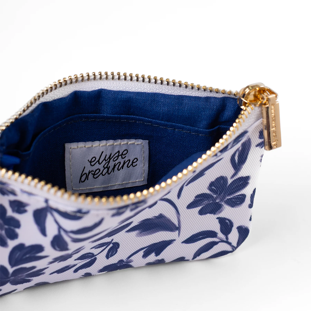Elyse Breanne Design Coin Pouch - Porcelain Floral