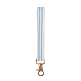 Elyse Breanne Design Elyse Breanne Design Wristlet Keychain - Blue Stripes