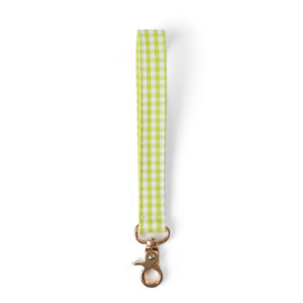 Elyse Breanne Design Elyse Breanne Design Wristlet Keychain - Green Gingham