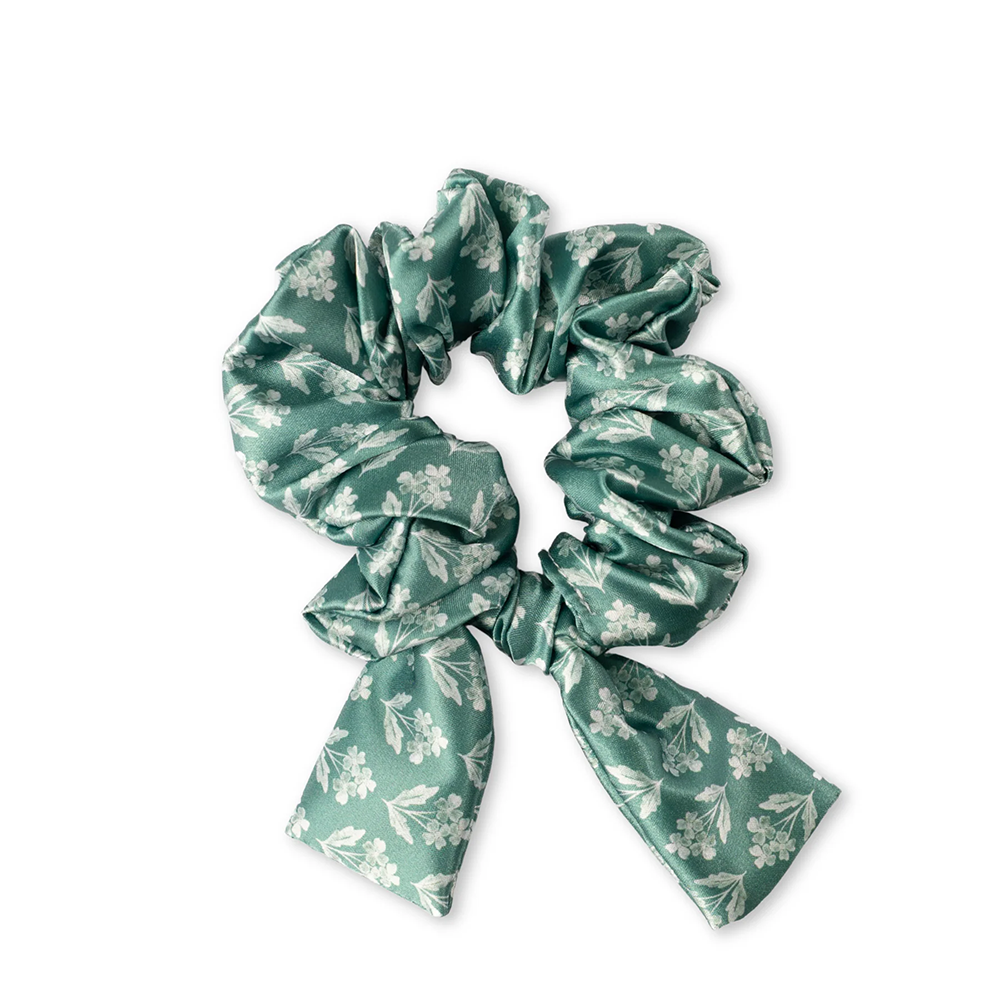 Elyse Breanne Design Satin Scrunchie - Forget Me Nots