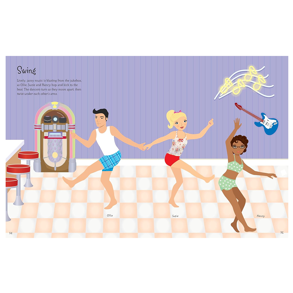 Sticker Dolly Dressing Dancers