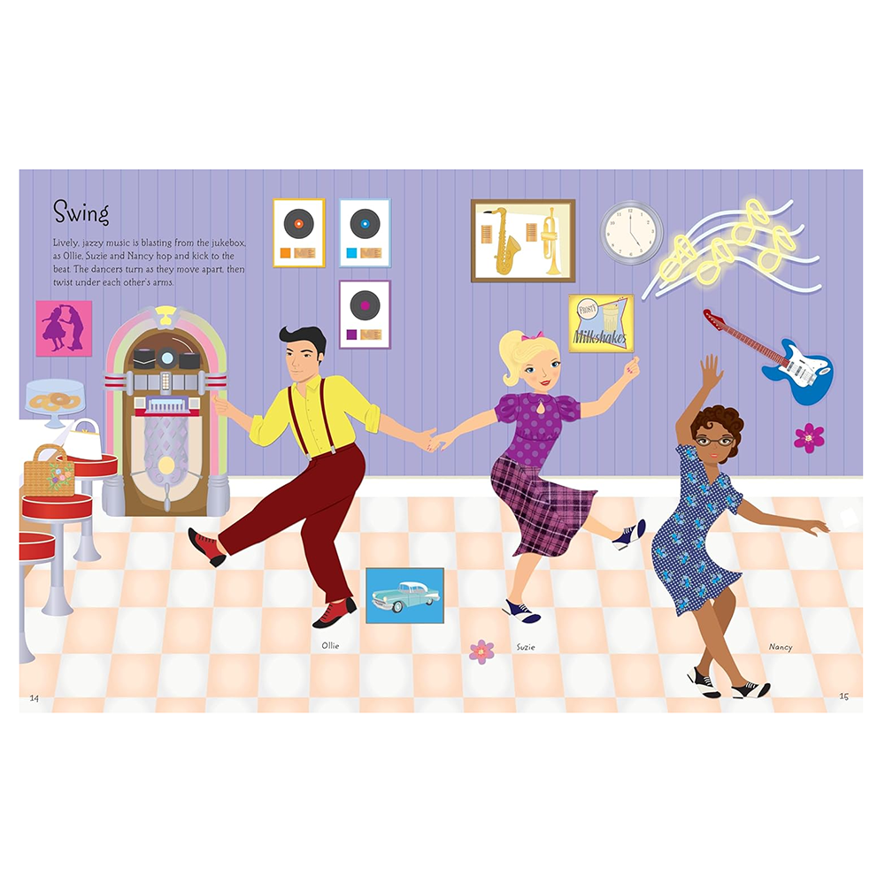 Sticker Dolly Dressing Dancers