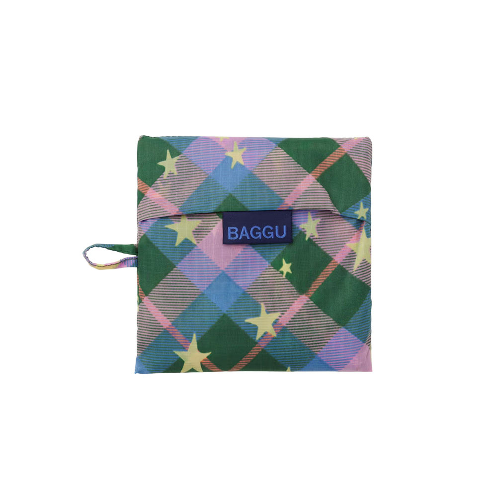 Baggu Standard - Green Star Plaid