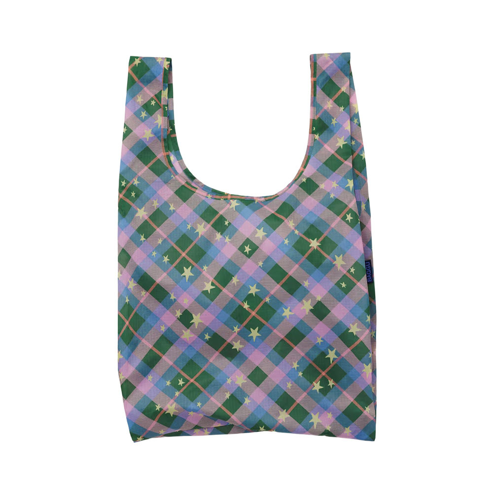 Baggu Standard - Green Star Plaid