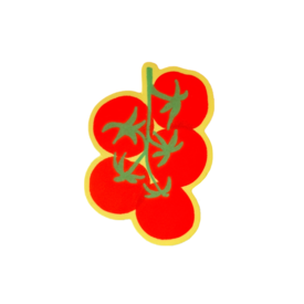 Mel Andrel On the Vine Tomato Vinyl Sticker