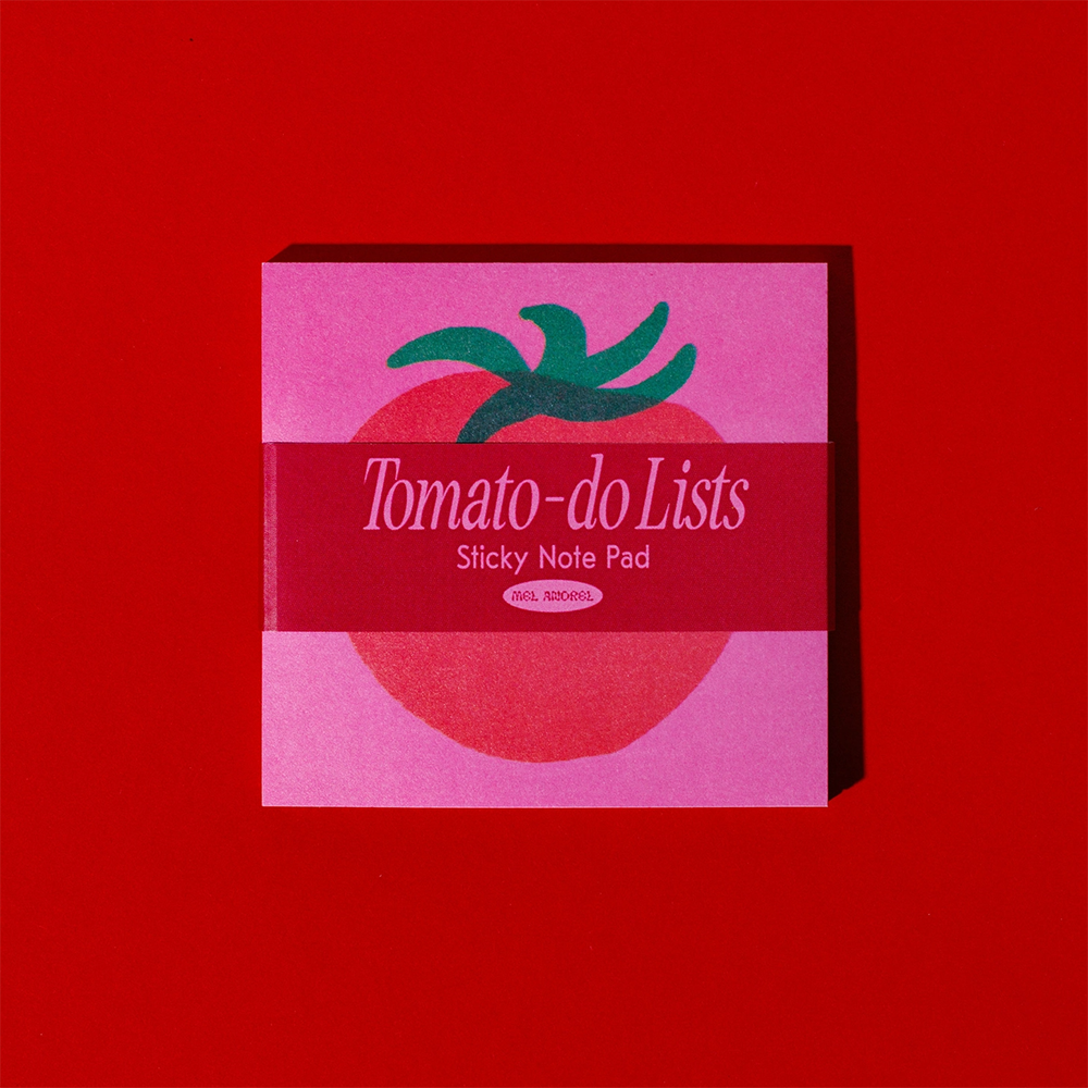 Mel Andrel - Sticky Notepad - Tomato Do List