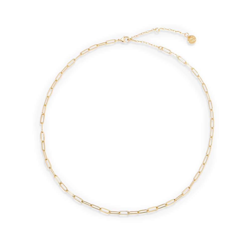 Pura Vida Harper Paperclip Chain Necklace - Gold