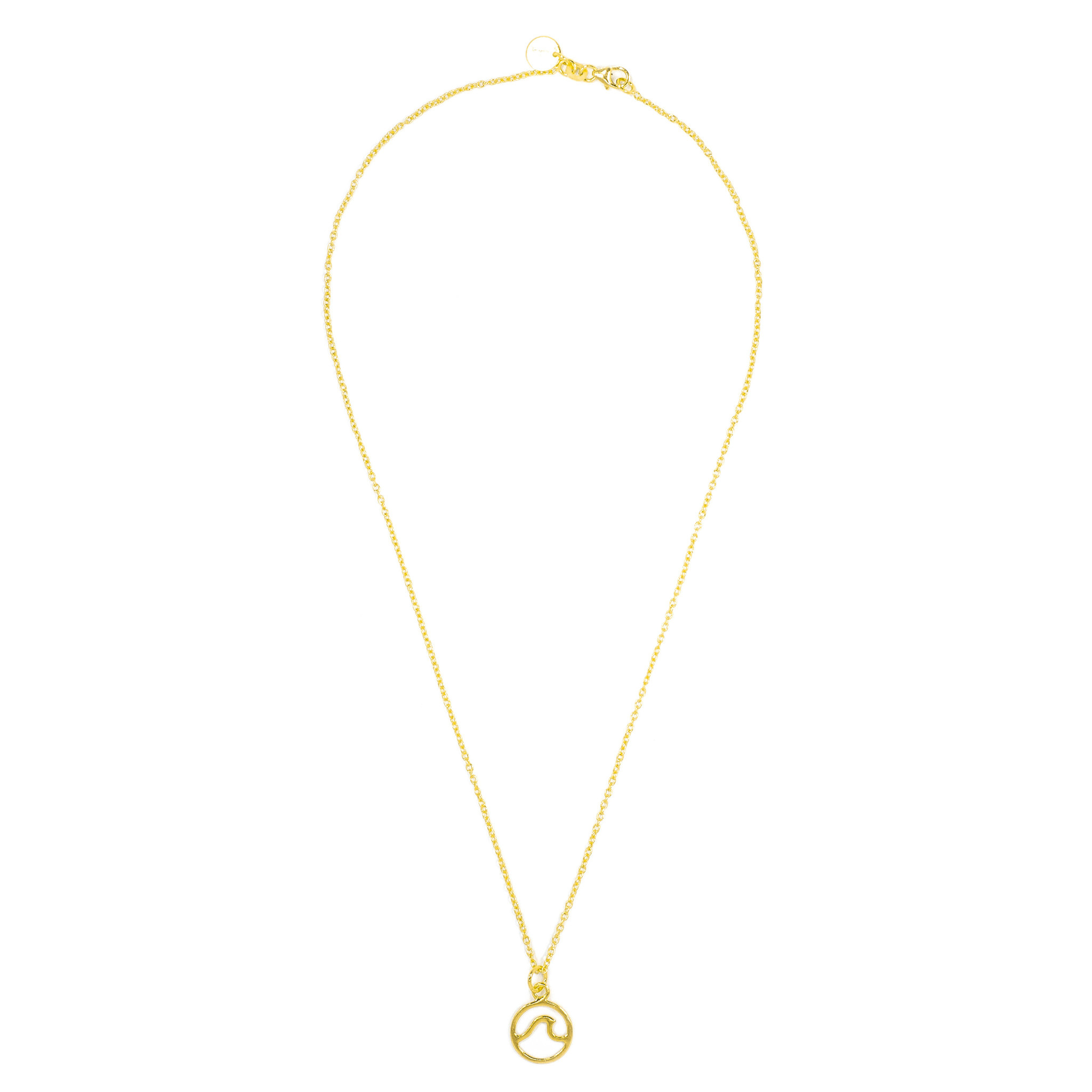 Pura Vida Pura Vida Wave Necklace - Gold