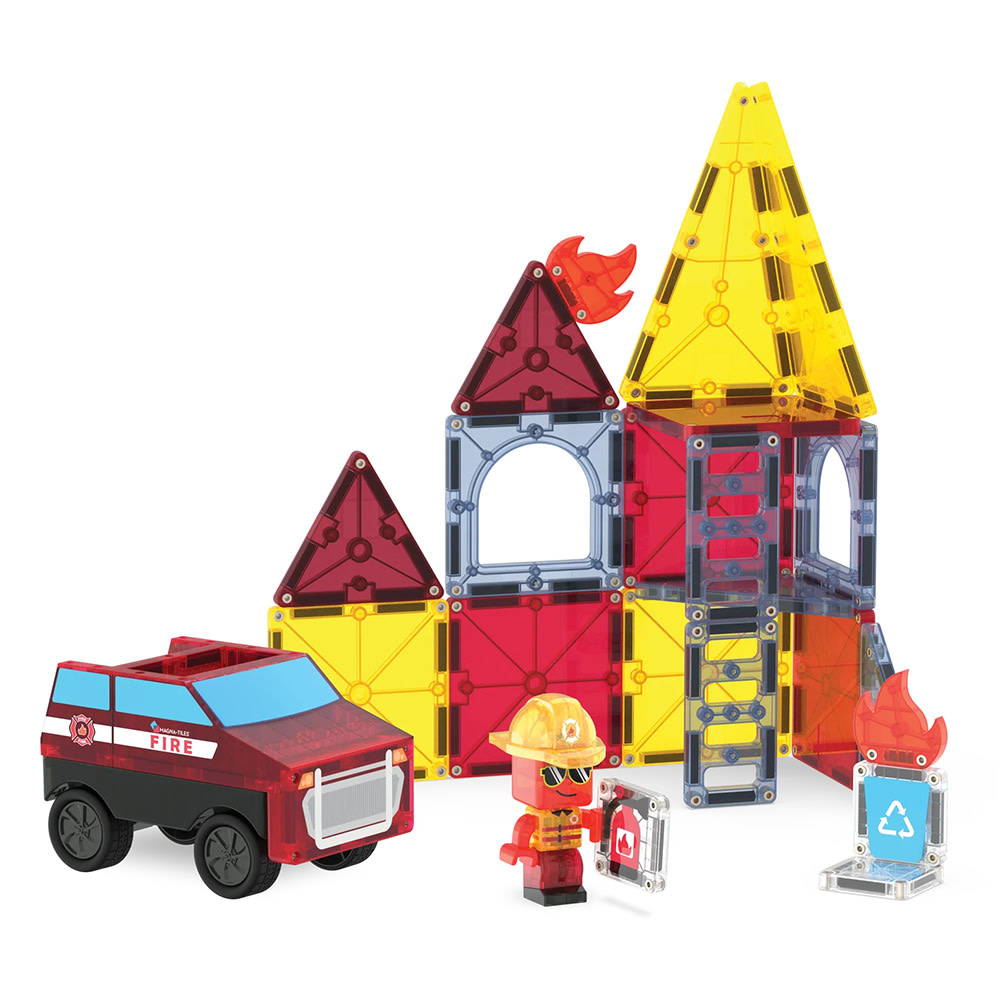 Magna-Tiles 27 Piece Set - Fire Rescue