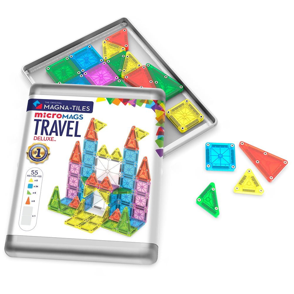Magna-Tiles 55 Piece Travel Set - Deluxe
