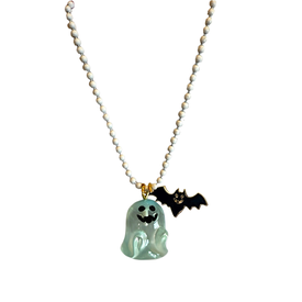 Gunner & Lux Gunner & Lux - Necklace - Halloween Ghost & Bat