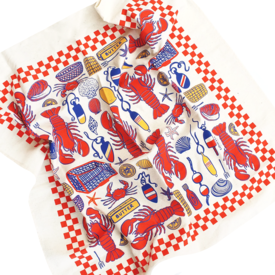 Calhoun & Co. Screen Printed Tea Towel - Lobster Shack