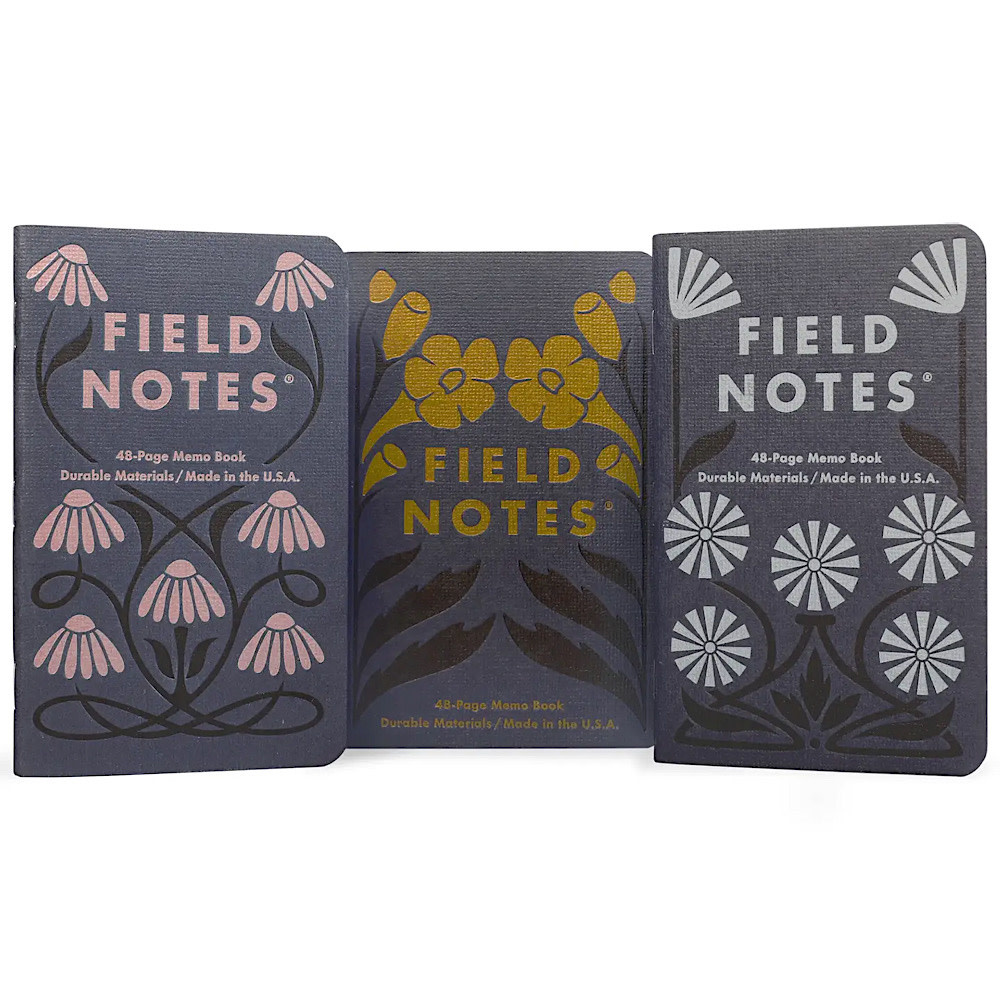 Field Notes - Fall Flowers Notebooks - 3 Pack