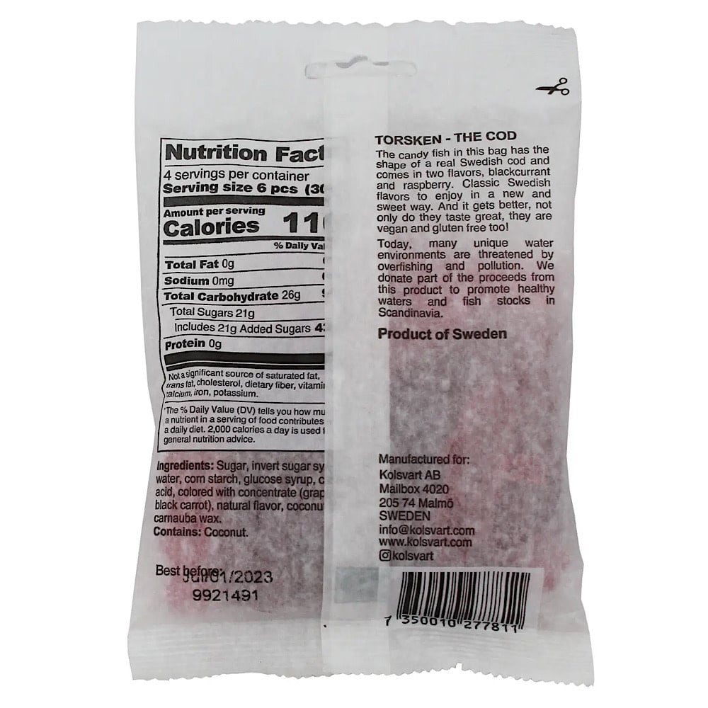 Swedish Fish - Raspberry and Blackcurrant - 4.2 Ounces