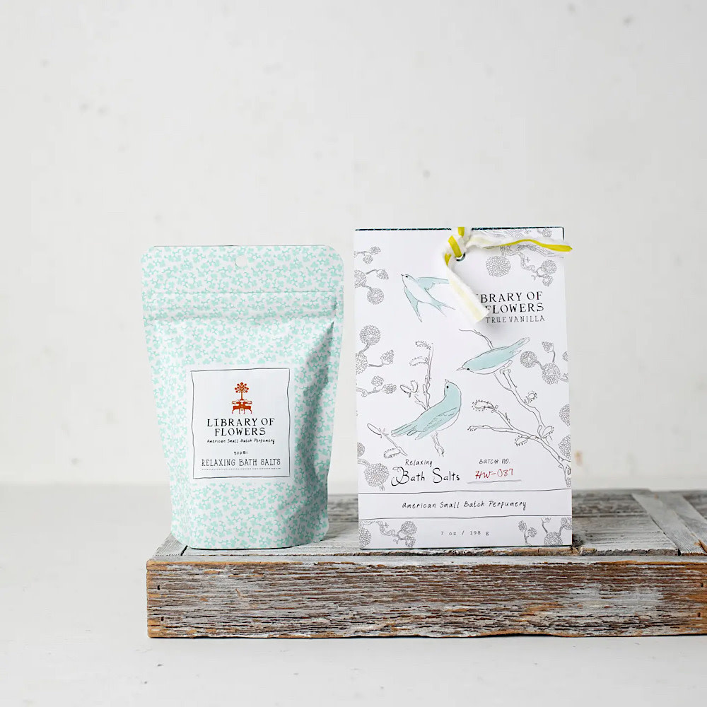 Library of Flowers Bath Salts - True Vanilla