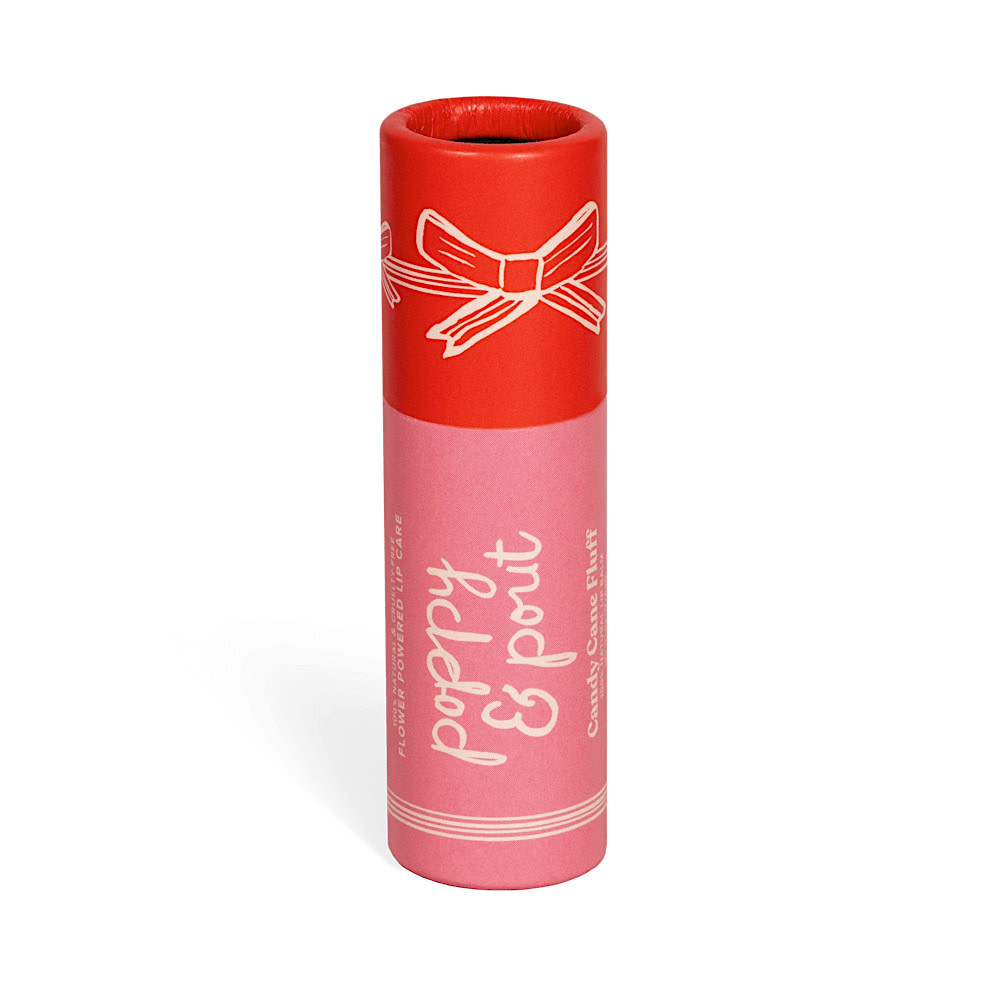 Poppy & Pout Holiday Lip Balm - Candy Cane Fluff