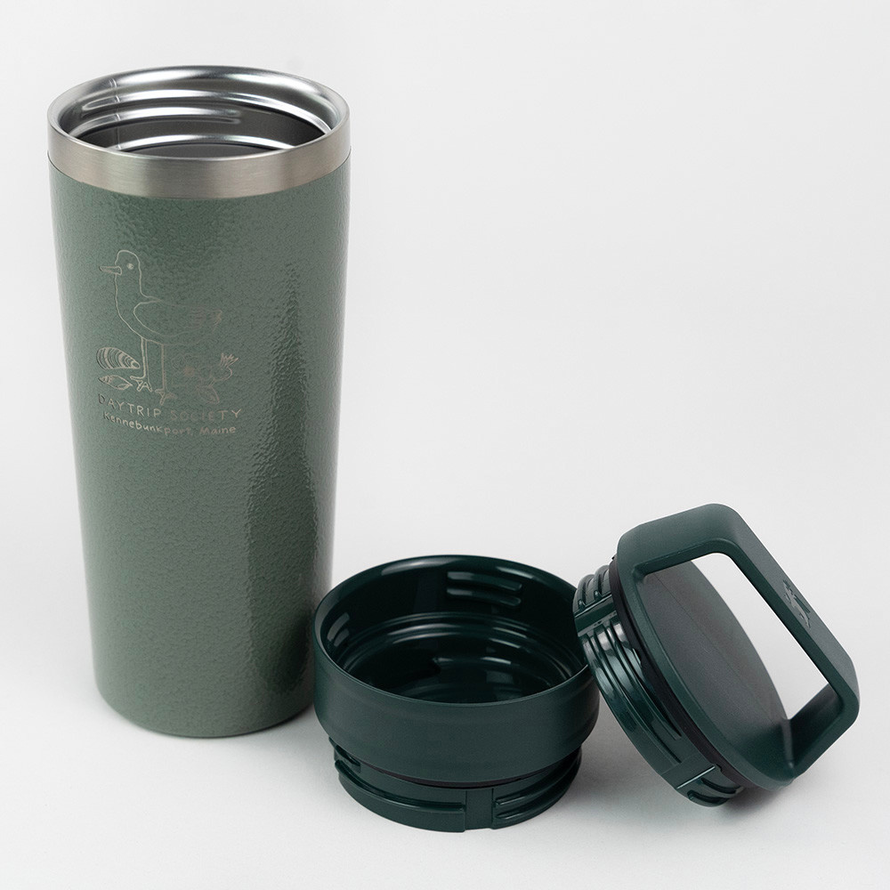 Stanley x Daytrip Society Custom Kennebunkport Icons - Cafe-To-Go Travel Mug  16oz - Hammertone Green
