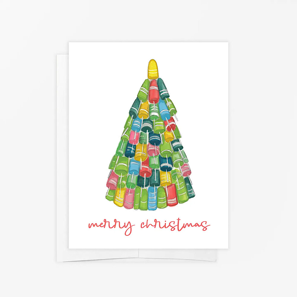 Emmy+Olly Emmy+Olly - Buoy Tree Holiday Card - Box Set of 6