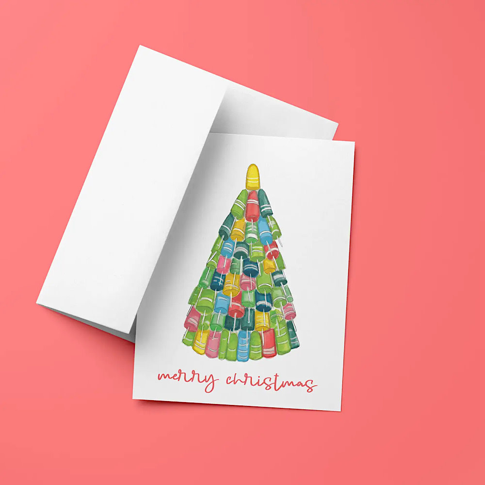 Emmy+Olly - Buoy Tree Holiday Card - Box Set of 6