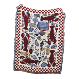 Calhoun & Co. Lobster Shack Tapestry Blanket