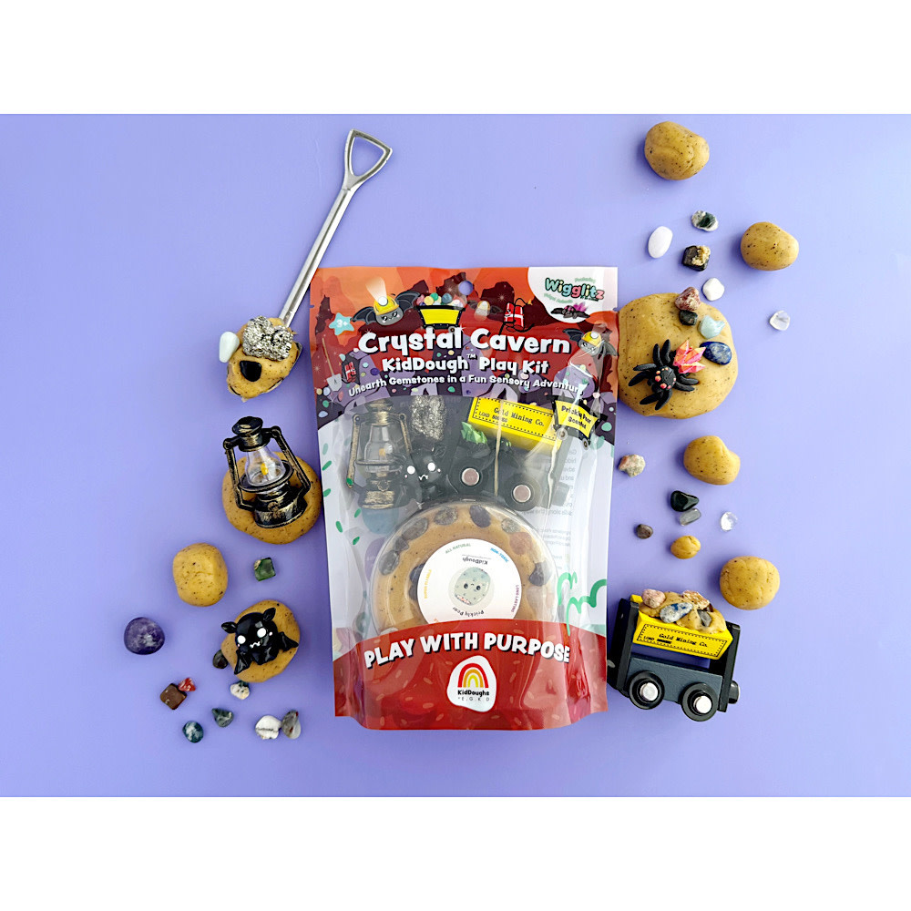 KidDough Play Kit - Crystal Cavern w/ Wigglitz