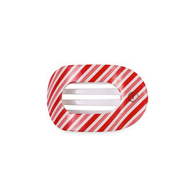 Teleties Teleties Flat Round Clip - Small - Candy Cane Crush