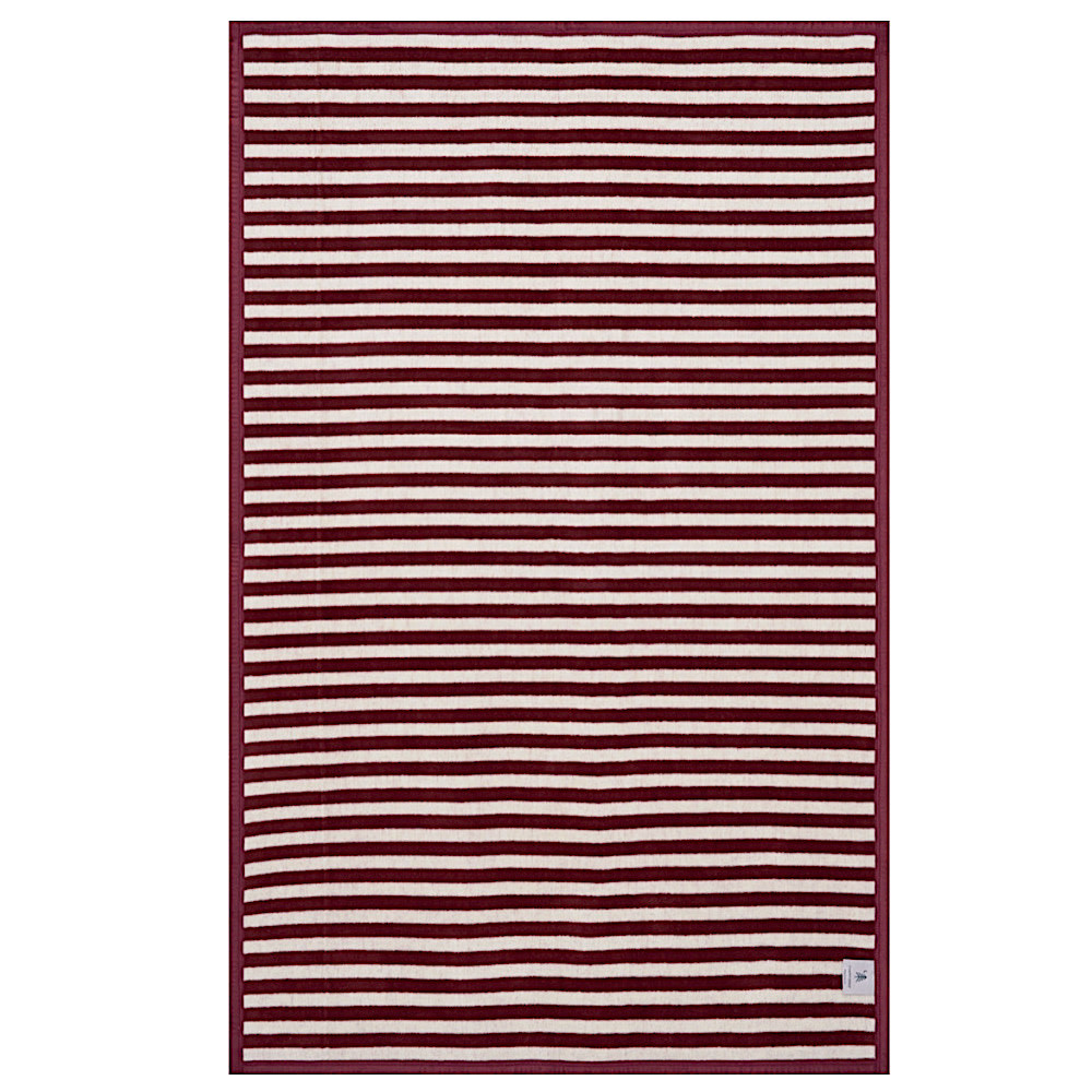 ChappyWrap Midi Blanket - Sideline Stripe Maroon