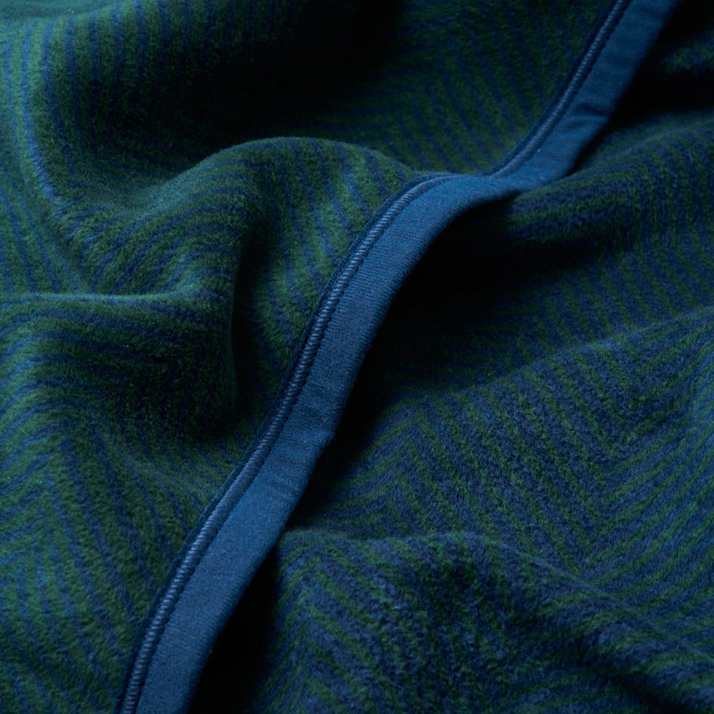 ChappyWrap Original Blanket - Harborview Herringbone - Blue Spruce