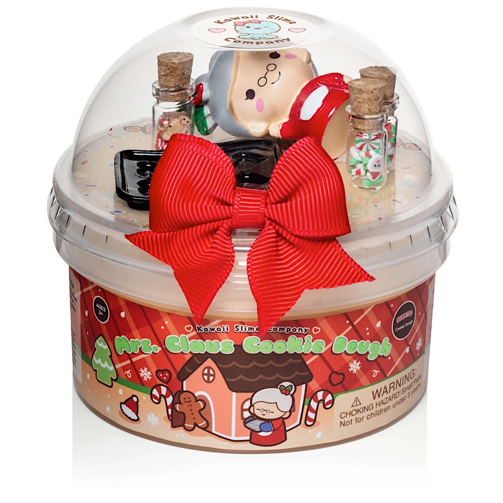 Kawaii Slime - Mrs. Claus' Cookie Dough Clay-Dough Slime