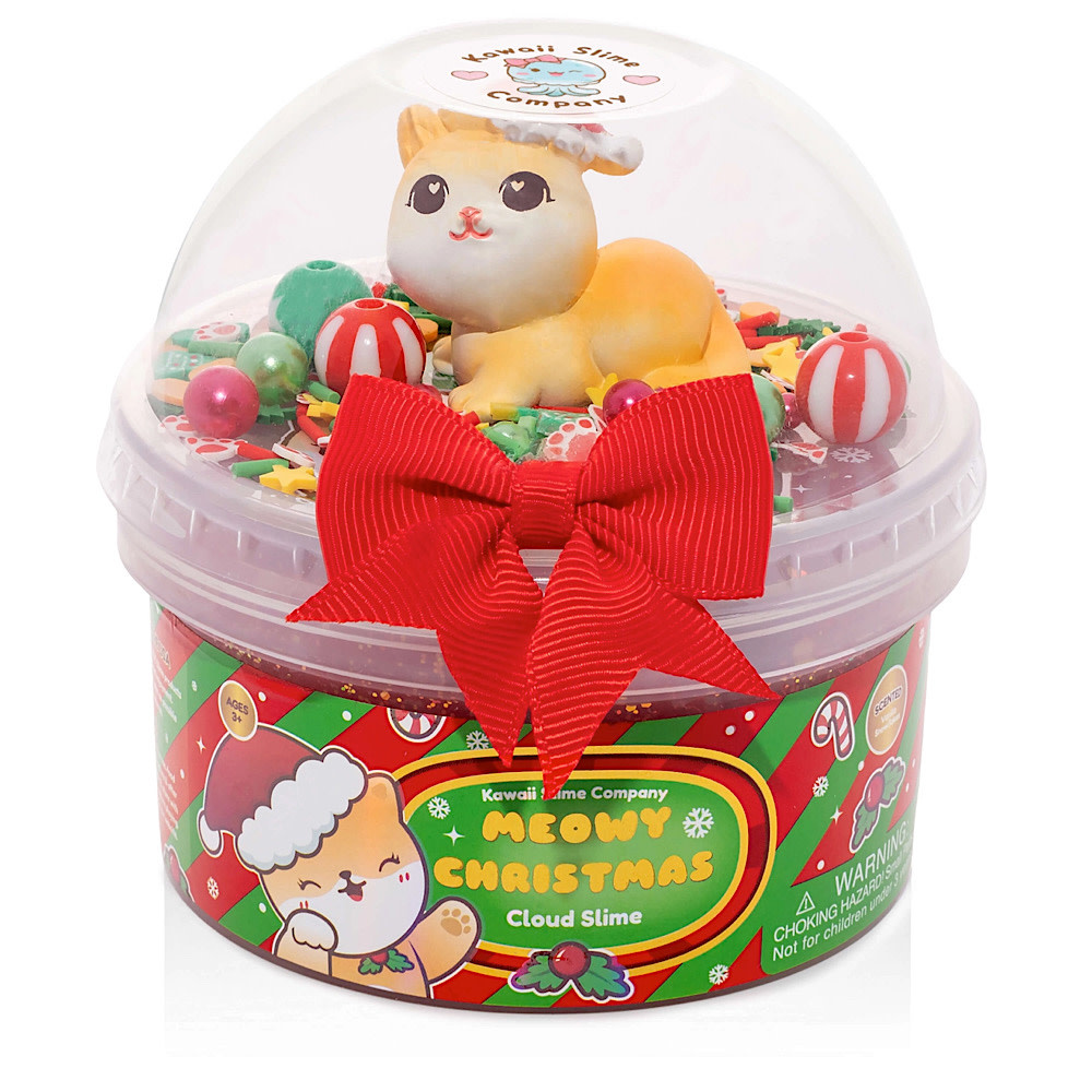 Kawaii Slime - Meowy Christmas Cloud Slime