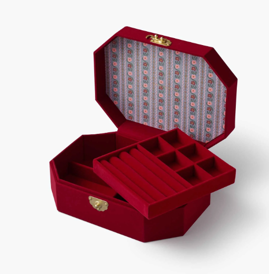 Rifle Paper Co. - Embroidered Jewelry Box - Gemma