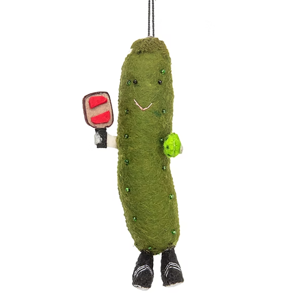 Silk Road Bazaar Ornament - Pickleball Pickle