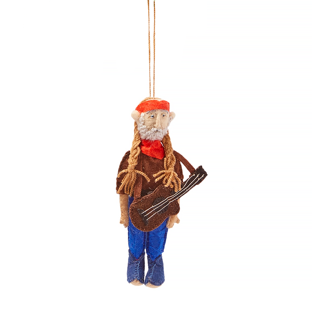 Silk Road Bazaar Silk Road Bazaar Ornament - Willie Nelson