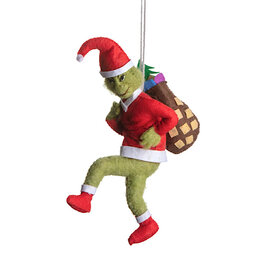 Silk Road Bazaar Silk Road Bazaar Ornament - Grinch Santa
