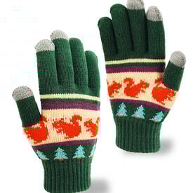 Northern Icons Creations INC Knit Gloves - Forest Squirrel